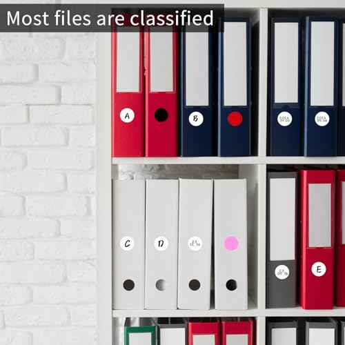 1" Round Colored Dot Stickers Labels,660 Pack,White