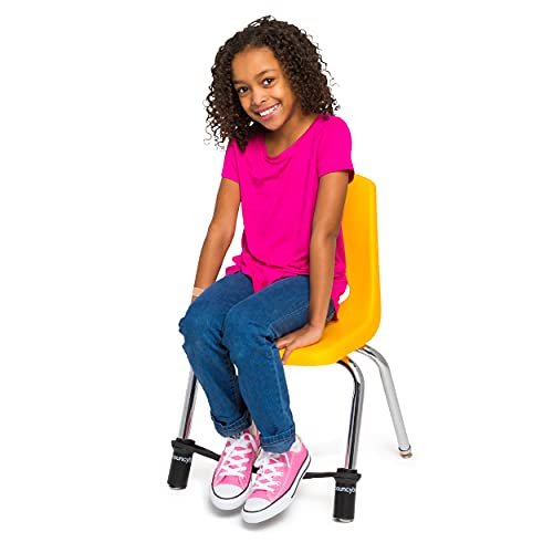 Bouncyband Original Black Chair Bands for Kids – 1 Pack, 13-Inch Fidget Wiggly Seat Bands