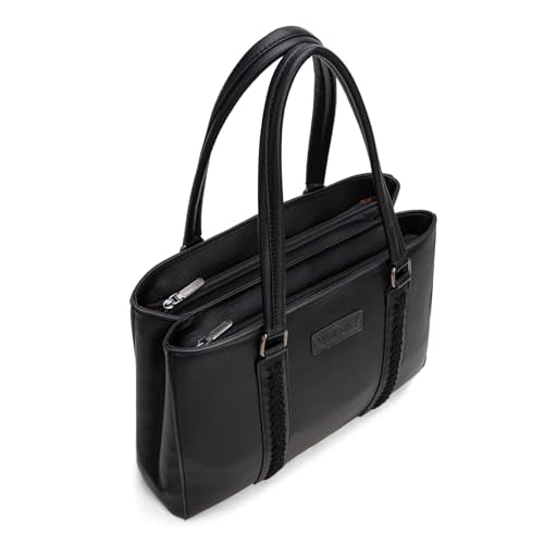 Wrangler Double Compartment Tote Bag for Women Whipstitch Handbag