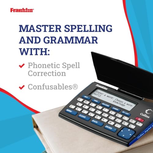 Franklin Collins English Electronic Dictionary with Thesaurus & Word Games - Compact Language Companion