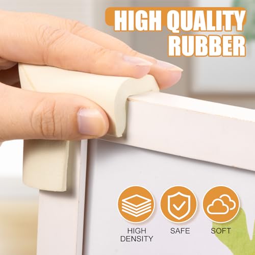 Frienda 12 Pcs Thickened Rubber Picture Frame Corner Protectors for