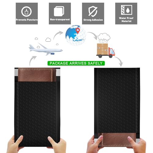 Ctarsthome Black 4x8 Inch Bubble Mailers 52 Pack Self Seal Padded Envelopes