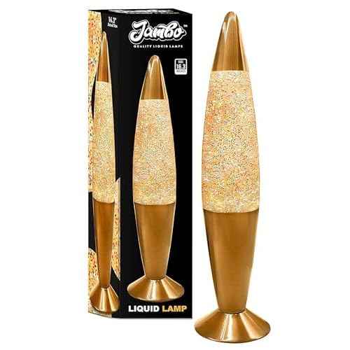 Jambo 16-Inch Rainbow Glitter Lamp I Beautiful Liquid Lamp I Entertaining for Adults and Kids I Perfect Holiday Gift