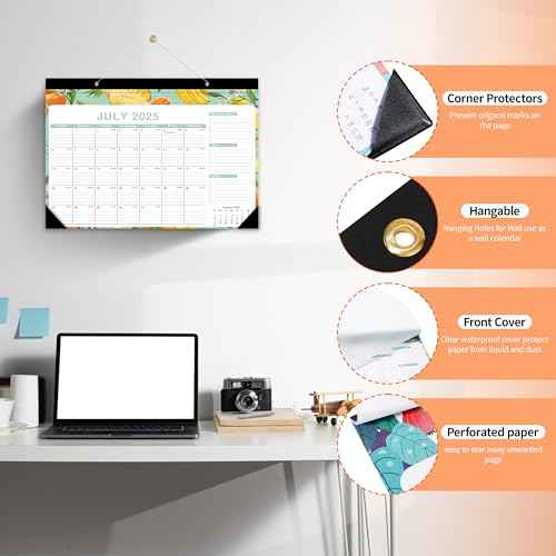 Desk Calendar 2025-2027, October 2025 to April 2027, 21 Months Calendar with TO-DO List 16.5 * 12 Inch, 2025-2027 Desk Calendar for Home or Office Planning and Organizing