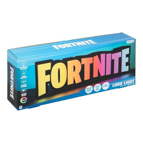 Fortnite RGB Logo Light with Remote USB Desk Wall Decor - Officially Licensed Gaming Lamp