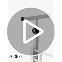 KLSMYHOKI White Adjustable Standing Desk with Wheels - Ergonomic Home Office Table