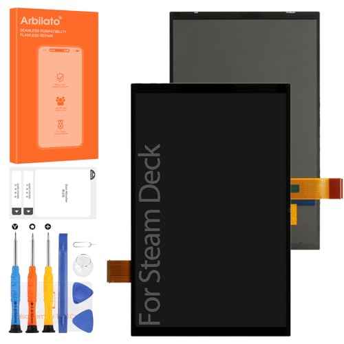 Screen for Steam Deck Screen Replacement for Steam Deck LCD Screen Anti-Glare LCD Display Digitizer Assembly Repair Parts