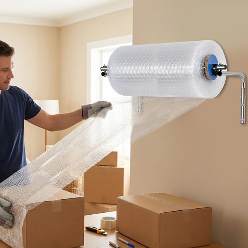 Wall Mount Bubble Wrap Dispenser Heavy Duty 15.75" Roll Holder