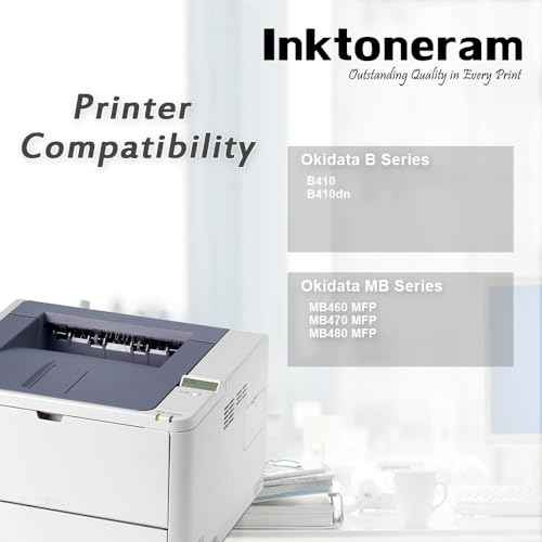 Compatible Toner Cartridges Replacement for Okidata B410 MB460 MB470 MB480 B410d B410dn 43979101 (Black, 2-Pack)