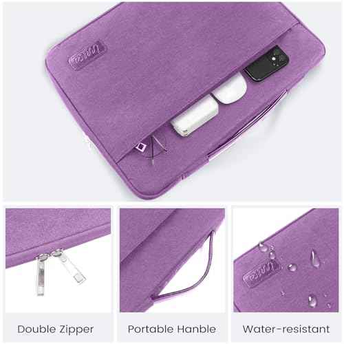 iCasso for MacBook Air 15 inch Case 2025 2024 2023 Release M4 A3241 M3 A3114 M2 A2941, Hard Shell Case &Carrying Laptop Sleeve Bag&Screen Protector&Keyboard Cover for Mac Air 15.3'',Gradient Purple