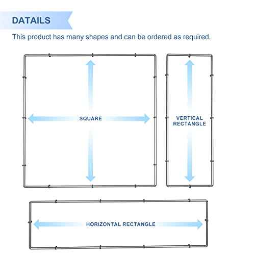 E&K Wall Mount Banner Sign Poster Frame Advertising Billboard Display Frame Stretching Stainless Steel Wall Frame for Roadside Building Warehouse 4'x8'