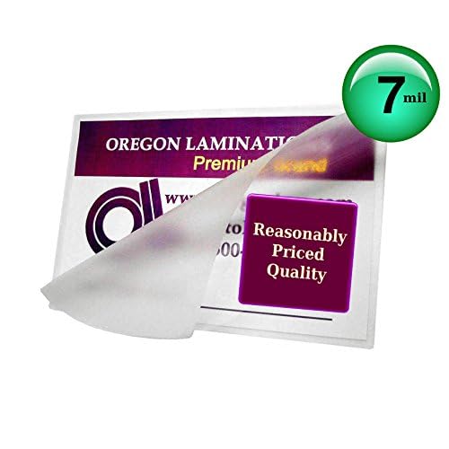 Oregon Lamination Heat Activated Laminating Pouches 7 Mil 9¡± x 11-1/2¡± [Pk of 100] 229mm x 292mm x 175 microns Thick for 8.5 x 11 Letter Size Sheets, Clear