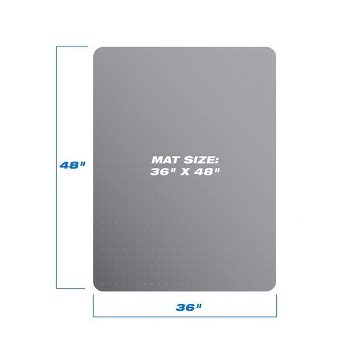 Winado Office Chair Mat for Carpet, 36"x48" Non-Slip Under Computer Desk Chair Carpet Protector, Heavy Duty Clear Plastic Chair Mats for Rolling Gaming and Work Chairs (90 * 120 * 0.2cm)