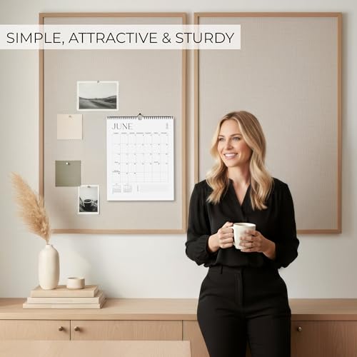 2026-2027 Wall Calendar - Full Year Planning & Office Organizer, Black & White
