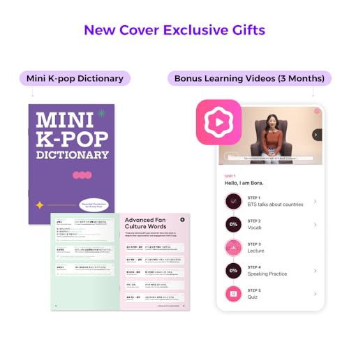 Korean Language Learning Set with BTS & TinyTAN - 6-Book Beginner Kit with Audio Pen