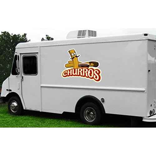 Churros 36" Concession Decal Sign cart Trailer Stand Sticker Equipment