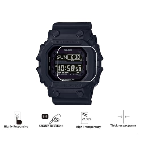 3 Pack Tempered Glass Screen Protectors for Casio GX56BB GX-56 Series - Scratch & Fingerprint Resistant