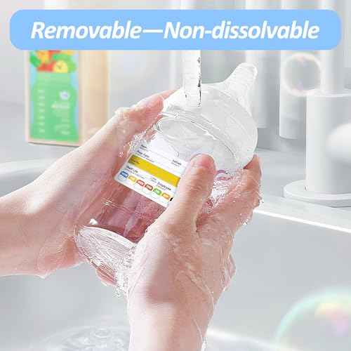 Restaurant Quality Shelf Life Food Rotation Labels Vinyl, 2¡± x 3¡± Self-Adhesive Removable Freezer Food Labels, Perfect for Reusable Containers, Easy to Remove, Food Safety Date Sticker (6 PCS)