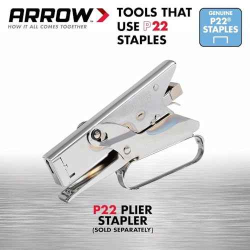 Arrow P22 Staples #224-1/4 Inch 6 mm for Staplers - Fastener Staples - 6-pack - 30,300 TOTAL STAPLES