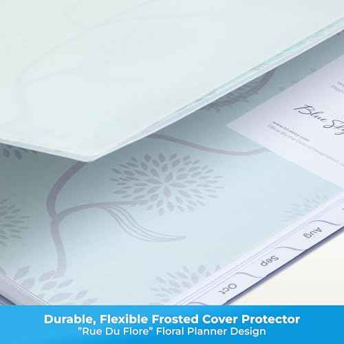 Blue Sky 2026 Weekly and Monthly Planner Calendar, January 2026 - December 2026, 8.5" x 11", Flexible Cover, Laminated Tabs, Durable Twin Wire Binding, Storage Pocket, Rue Du Flore