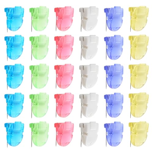 Multicolor 30 Pcs Cubicle Clips for Fabric Walls Office Organization