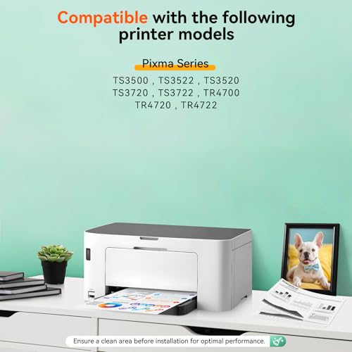 PG-275XL CL-276XL Compatible for Canon 275 and 276 Ink Cartridges Combo Pack PG 275 CL 276 XL Work for Canon Pixma TR4720 TS3720 TS3522 TS3520 TS3722 TS3500 TR4722 TR4723 TR4700 Printer