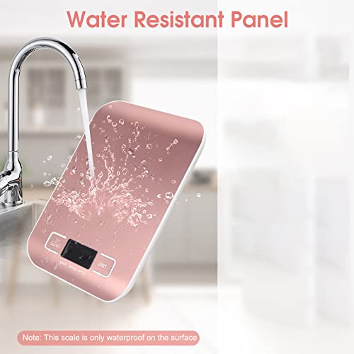Selegere Pink Digital Shipping Scale 5kg/1g Portable Kitchen & Postal Weighing Tool