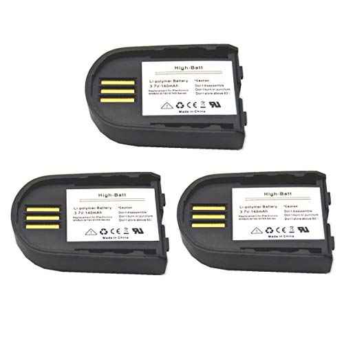 GBBBT WH500 W745 Battery, Replacement Battery 84598-01 82742-01 204755-01 for Plantronics Savi W740 W440-M W440 W740-M W445 86507-01 Wireless Headsets 3.7V 140mAh (Pack of 3)
