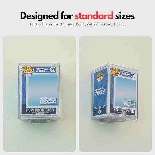 Modern JP Adhesive Display Shelf for Funko Pop Boxes (16-Pack) ? Clean Mount for Funko Pop Display ? Easy Adhesive Install ? Box-Safe, No-Drill Setup ? Clear