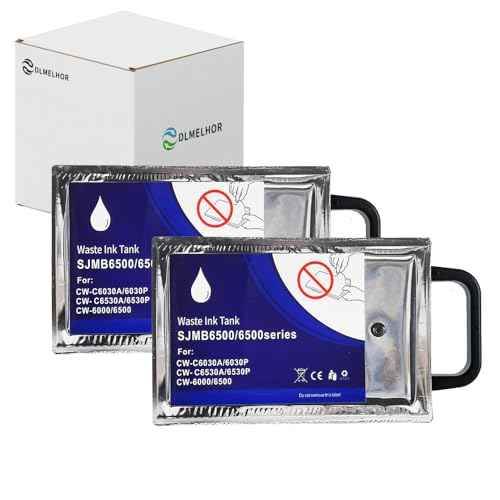 SJMB6500 Maintenance Cartridges Compatible with Epn ColorWorks CW-C6000A CW-C6000P CW-6030A CW-6030P CW-C6500A CW-C6500P Printer SJMB6000 Waste Ink Tank x 2 Pieces