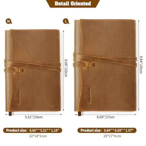 Jack&Chris Leather Bible Cover, Leather Book Cover for Men and Women, Bible Holder Strap Bible Cover Gifts, JC61-7L