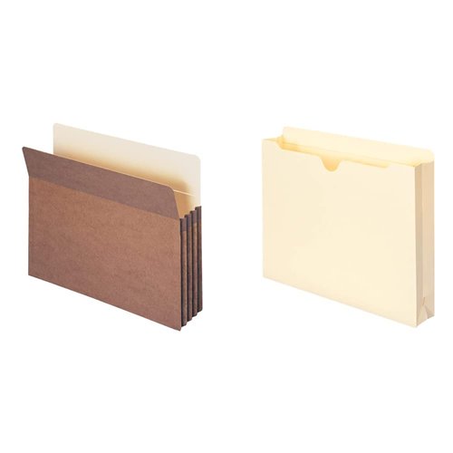 Smead File Pockets and File Jackets Bundle (25 Count) | Letter Size