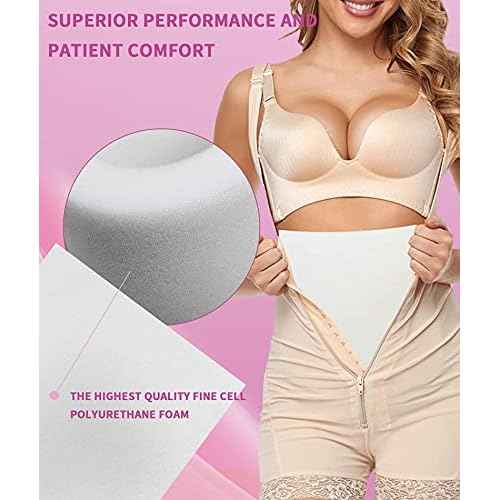 Birllaid Lipo Foam Pads for Post Surgery, Bbl Foam Boards after Lipo,Help Out When Using Ab Board Compression Garments Tummy Tuck, 4 Pack Liposuction Surgery Foam Sheet for Recovery 8" X 11"