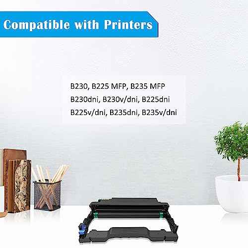 TOPRINT B230 B225 B235 013R00691 Compatible Drum Cartridge Drum Unit Imaging Drum Black 12000 Pages for B225 B225dni B230 B230dni B235 B235dni Printer
