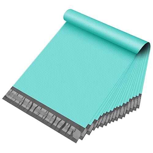 Fuxury Poly Mailers 6x9" 1000 PACK, Small Shipping Bags Embossed Dots Design, Self Adhesive & Durable Mailers Poly Bags Shipping Envelopes for Small Business Packaging Shipping, Teal Mailer Bags Bulk