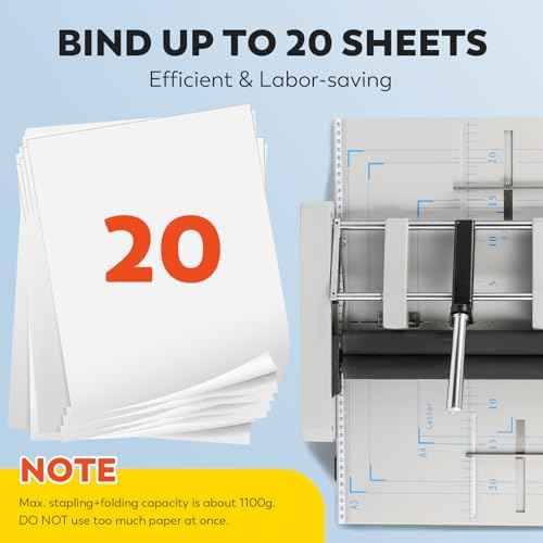 CGOLDENWALL Booklet Maker A3 Paper Folder Stapler Machine, MAX 11.7"¡¿16.5" Book Binding Folding Saddle Stitch, for Factory School Home Church, Brochures Manuals Invitations