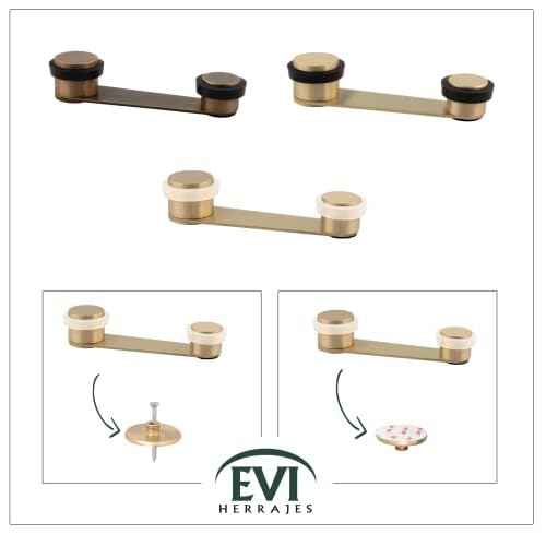 Evi Herrajes | Door Retainer | Door Holder | Made in Brass | Leather Finish | Keep Your Doors Open | Design and Durability