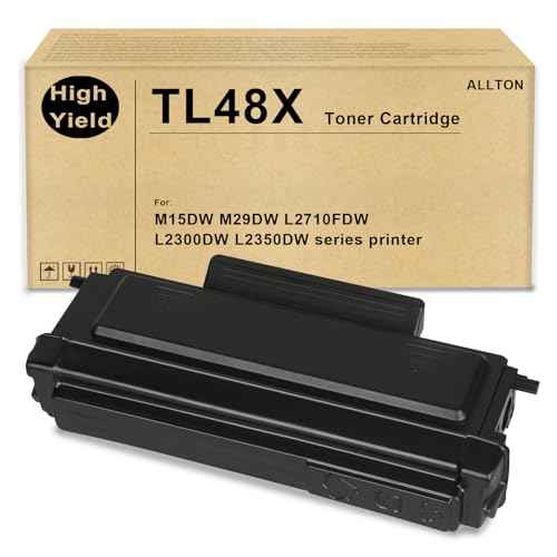 TL48X TL-48X Black Toner Cartridge 1-Pack TL48 TL48X TL-48 TL-48X Toner Cartridge Replacement for Pantum M29DW M15DW L2710FDW L2300DW L2350DW Series Printer(1-Pack)