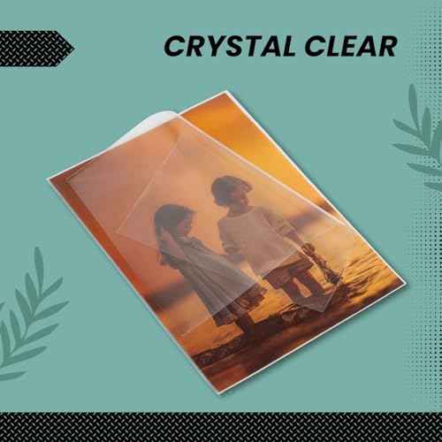 (100 Count) Display Zone 5x7 Photograph Sleeves - Crystal Clear Penny Sleeves for Pictures, Prints and Postcards - Soft Plastic Photo Protectors - Oversized Trading Card Holders