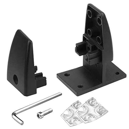 8 Pcs Sneeze Guard Support Clamp, Adjustable Office Desk Divider Clip, Black, Aluminum