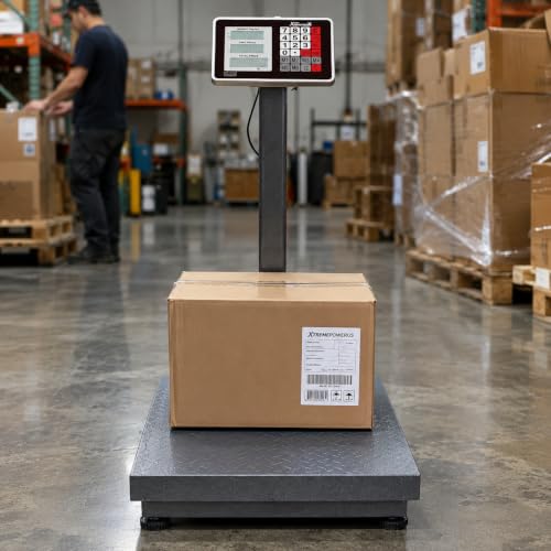 700Lb Digital Postal Scale with Large Platform, Accurate Weight Calculator for Shipping & Warehouse