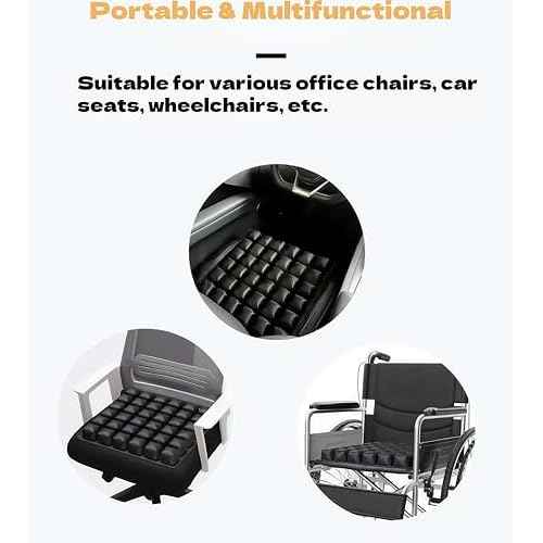 Travel Cushion for Airplane Seats - Airplane Seat Cushion for Long Flights£¬Provides Optimal Support for Long Periods of Sitting in Cars, Office Chairs
