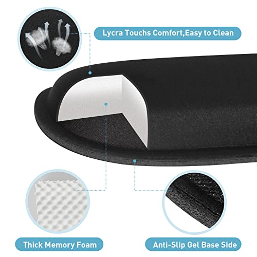 Yolanda Memory Foam Keyboard Wrist Rest SKK-333 for Pain Relief & Ergonomic Support