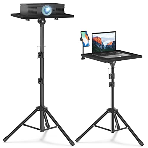 Facilife Adjustable Projector Tripod Stand 22-47 Inches Black for Indoor & Outdoor Movies