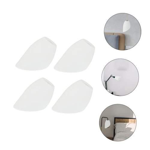 NUOBESTY 1set Plastic Lamp Shade Inclined Head Warm Light Diffuser for Home Easy to Install Wall Lamp Cover Housewarming Present 4pcs