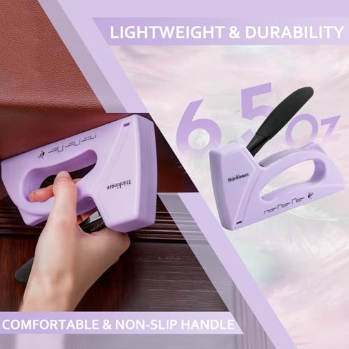ThinkLearn Light Duty Staple Gun for Wood & Upholstery - Purple