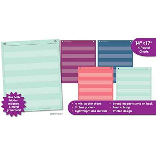 Teacher Created Resources Oh Happy Day Magnetic Mini Pocket Charts (14" x 17") (TCR20107)