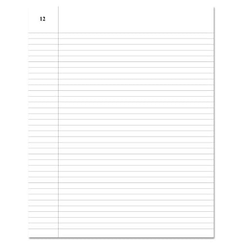 BookFactory Professional Record Book/Account Notebook/College Ruled Notebook - 240 pg 8'' x 10'' Section Sewn Hardbound (Made in USA)