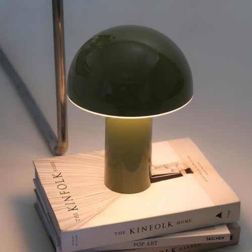 Brightech Celia 10" Green Touch-Controlled Cordless Dimmable LED Table Lamp