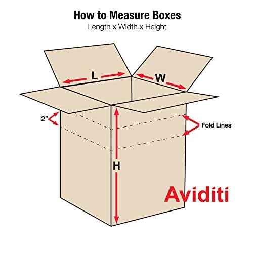 Aviditi Shipping Boxes Multi-Depth 10"L x 8"W x 6"H, 25-Pack | Corrugated Cardboard Box for Packing, Moving and Storage
